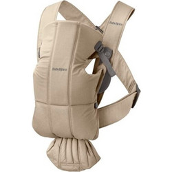 BabyBjorn Mini Woven Μάρσιπος με Μέγιστο Βάρος 11kg Μπεζ
