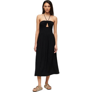 Superdry Midi Καλοκαιρινό Βραδινό Φόρεμα Μαύρο W8011660A-02A Superdry Midi Καλοκαιρινό Βραδινό Φόρεμα Μαύρο W8011660A-02A
