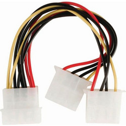 Nedis CCGP74020VA015 Καλώδιο Τροφοδοσίας 4-Pin Molex Male to 2 x 4-Pin Molex Male 0.15m Multicolor
