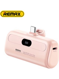 Remax RPP-632 Power Bank 5000mAh 10W με Θύρα USB-C Pink