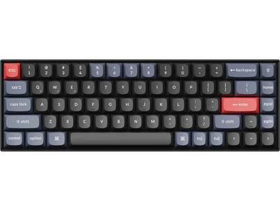 Keychron K6 Pro QMK/VIA Μηχανικό Gaming Πληκτρολόγιο 65% με Keychron K Pro Brown Διακόπτες RGB Black