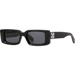 Off White OERI127 1007 Γυναικεία Γυαλιά Ηλίου Ορθογώνια Κοκάλινα Μαύρα με Μαύρο Φακό