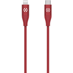 Celly USB-C to Lightning Cable 60W 1.5m Red 8021735196020
