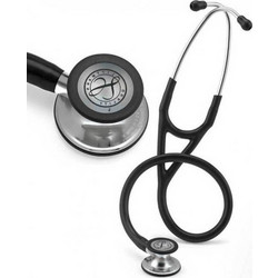 3M Littmann Cardiology IV Παιδιατρικό Καρδιολογικό Στηθοσκόπιο Non Chill με Διπλό Κώδωνα Black Mirror Finish 6177