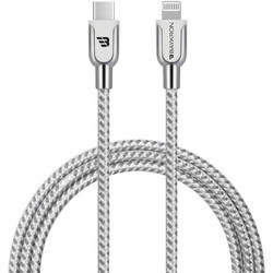 Baykron Braided USB-C to Lightning Cable 20W 1.2m Silver BKR-BL-C2L-001-W