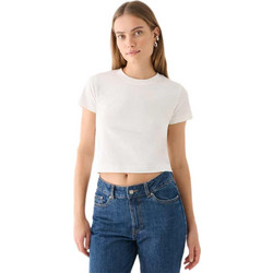 Outhorn Γυναικείο Αθλητικό Crop Top Λευκό OTHWAW24TTSHF2139-11S