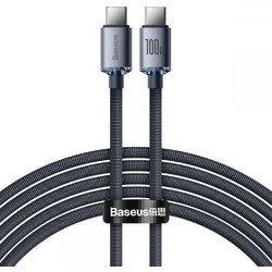 Baseus Crystal Shine Series Braided USB-C to USB-C 100W 2m Black BASCAJY000701