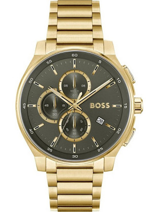 Hugo Boss Peak Ανδρικό Ρολόι Χρονογράφος με Χρυσό Μεταλλικό Μπρασελέ 1514190