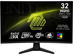 MSI MAG 32CQ6F VA HDR Curved Gaming Monitor 31.5" 2560x1440 QHD 180Hz 0.5ms