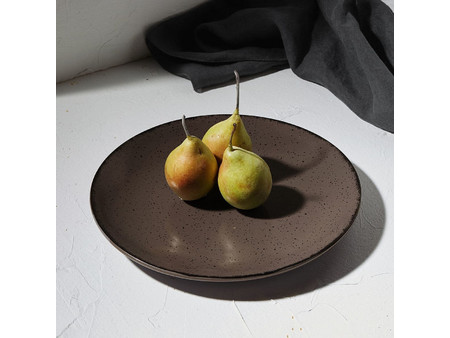 Estia Terra Grey Πιάτο Ρηχό Πορσελάνης 21cm