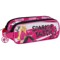 Safta Barbie Sparkletastic Κασετίνα Βαρελάκι με 2 Θήκες Φούξια 811510513