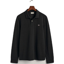 Gant Ανδρική Μπλούζα Polo Μακρυμάνικη Μαύρη 3G2230-005