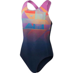 Speedo Digital Placement Splashback Αθλητικό Παιδικό Μαγιό Ολόσωμο για Κορίτσι Πολύχρωμο 8002625-17602