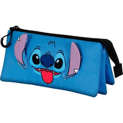 Karactermania Disney Stitch Tongue Κασετίνα με 3 Θήκες Γαλάζια 06355