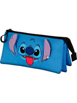 Karactermania Disney Stitch Tongue Κασετίνα με 3 Θήκες Γαλάζια 06355