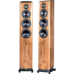 Elac Vela FS 408.2 Ζεύγος Ηχείων Hi-Fi Δαπέδου 220W 2.5 Δρόμων Walnut High Gloss