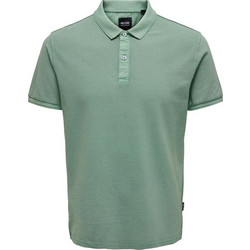 Only & Sons Ανδρική Μπλούζα Polo Κοντομάνικη Πράσινο Mint 22021769