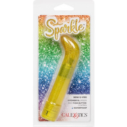 CalExotics Sparkle Mini G-Vibe Δονητής G-Spot 11.5cm Κίτρινος