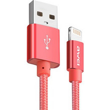 Awei CL-988 Braided USB-A to Lightning Cable 0.3m Red 347493025785200