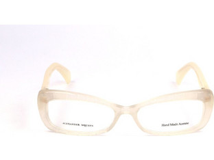 Alexander McQueen AMQ4203 K6V Γυναικείος Σκελετός Γυαλιών Οράσεως Κοκάλινος Άσπρος