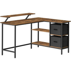 Vasagle Γωνιακό Γραφείο Ξύλινο 105x135x89.5cm LWD098B01