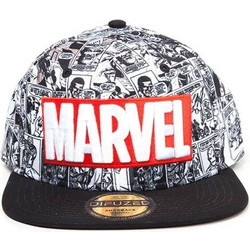 Marvel Comics Ανδρικό Καπέλο Jockey Snapback Υφασμάτινο Μαύρο 8718526227482