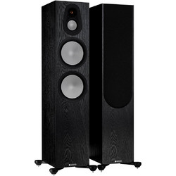 Monitor Audio Silver 500 7G Ζεύγος Ηχείων Hi-Fi Δαπέδου 250W 3 Δρόμων Black Oak