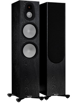 Monitor Audio Silver 500 7G Ζεύγος Ηχείων Hi-Fi Δαπέδου 250W 3 Δρόμων Black Oak