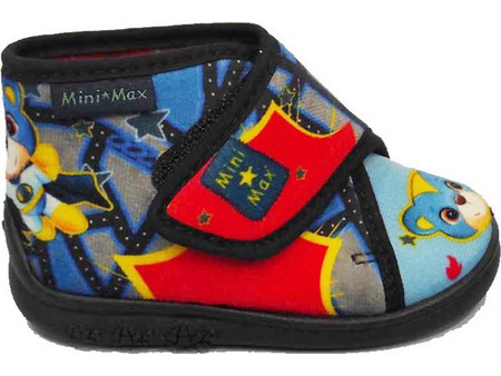 Mini Max Ανατομικές Χειμερινές Παιδικές Παντόφλες Μποτάκια για Αγόρια Πολύχρωμες V-POWER3