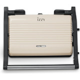 Izzy IZ-2025 Vintage Panini Τοστιέρα για 2 Τοστ 1000W Creme