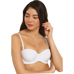Norddiva Σουτιέν Strapless Push Up με Μπανέλα Λευκό 5051