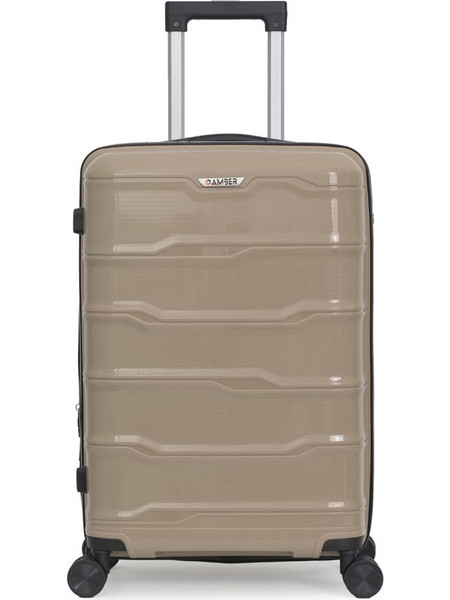 Amber AM1014 Βαλίτσα Μεγάλη 75x49x29cm με 4 Ρόδες Ταμπά