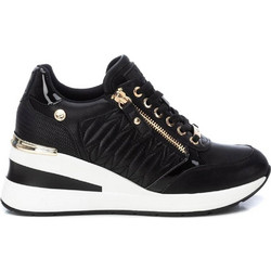 Xti Γυναικεία Sneakers Flatforms Μαύρα 143071