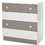 Lorelli New Βρεφική Συρταριέρα Λευκή Καφέ 81x50x86cm 10170070046A