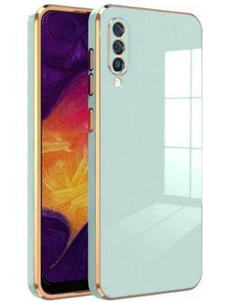 Bodycell Gold Plated Back Cover Mint Green (Samsung Galaxy A70)