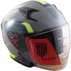 Str Sting Grey Yellow Κράνος Μηχανής Jet 1380gr