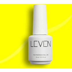 Leven 218 Neon Yellow Ημιμόνιμο Βερνίκι Νυχιών 15ml