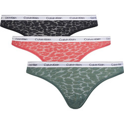 Calvin Klein Γυναικεία Brazil με Δαντέλα 3Pack 000QD5068E-GP6