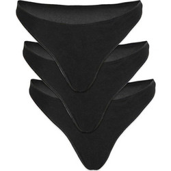 Minerva Βαμβακερά Γυναικεία Slip Χωρίς Ραφές Μαύρα 3Pack 90-81341-20