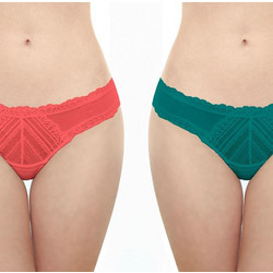 Walk Γυναικεία String με Δαντέλα 2Pack W2016-4