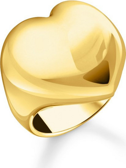 Thomas Sabo Γυναικείο Δαχτυλίδι Σεβαλιέ Επιχρυσωμένο TR2471-413-39