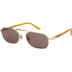 Persol PO112953 5720 Ανδρικά Γυαλιά Ηλίου Τετράγωνα Μεταλλικά Χρυσά με Καφέ Φακό