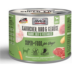 MAC's Super Food Adult Grain Free with Rabbit, Beef & Vegetables 200gr