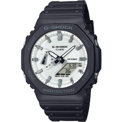 Casio G-Shock Ανδρικό Ρολόι Χρονογράφος με Μαύρο Καουτσούκ Λουράκι GA-2100WD-1AER
