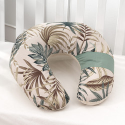 Abo Tropical Leaves Μαξιλάρι Θηλασμού Μπεζ 60cm