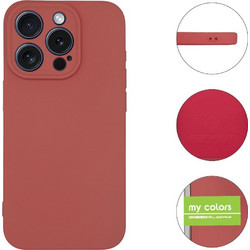 Sonique My Colors Silicone Back Cover Burgundy (iPhone 15 Pro)