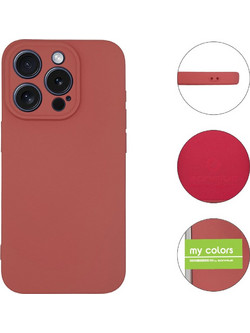 Sonique My Colors Silicone Back Cover Burgundy (iPhone 15 Pro)