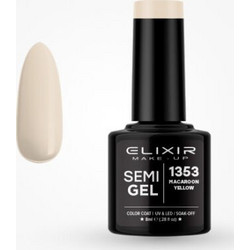 Elixir Semigel 1353 Macaroon Yellow Ημιμόνιμο Βερνίκι Νυχιών 8ml