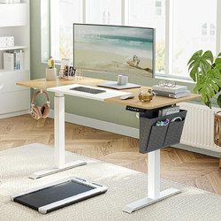 Songmics Γραφείο Ξύλινο Ρυθμιζόμενο Ύψος 140x60x120cm LSD016N01