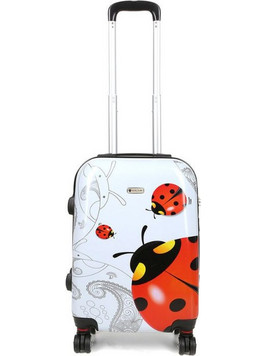 Worldline Παιδική Βαλίτσα Καμπίνας 55x36x23cm με 4 Ρόδες Λευκή